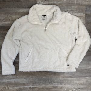 The North Face Women’s Furry Fleece Pullover in Ivory/Beige-size Large *NEW*